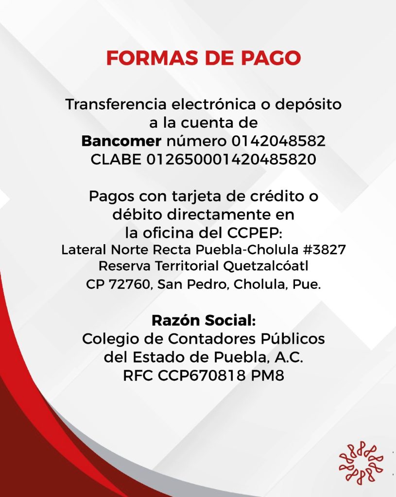 Formas de pago 2025