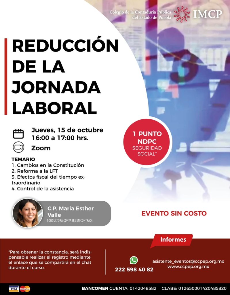 Curso reducción de la jornada laboral